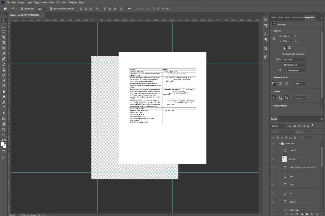 Modèle Word et PDF de certificat d'enregistrement au Liban template Modèle Word et PDF de certificat d'enregistrement au Liban template